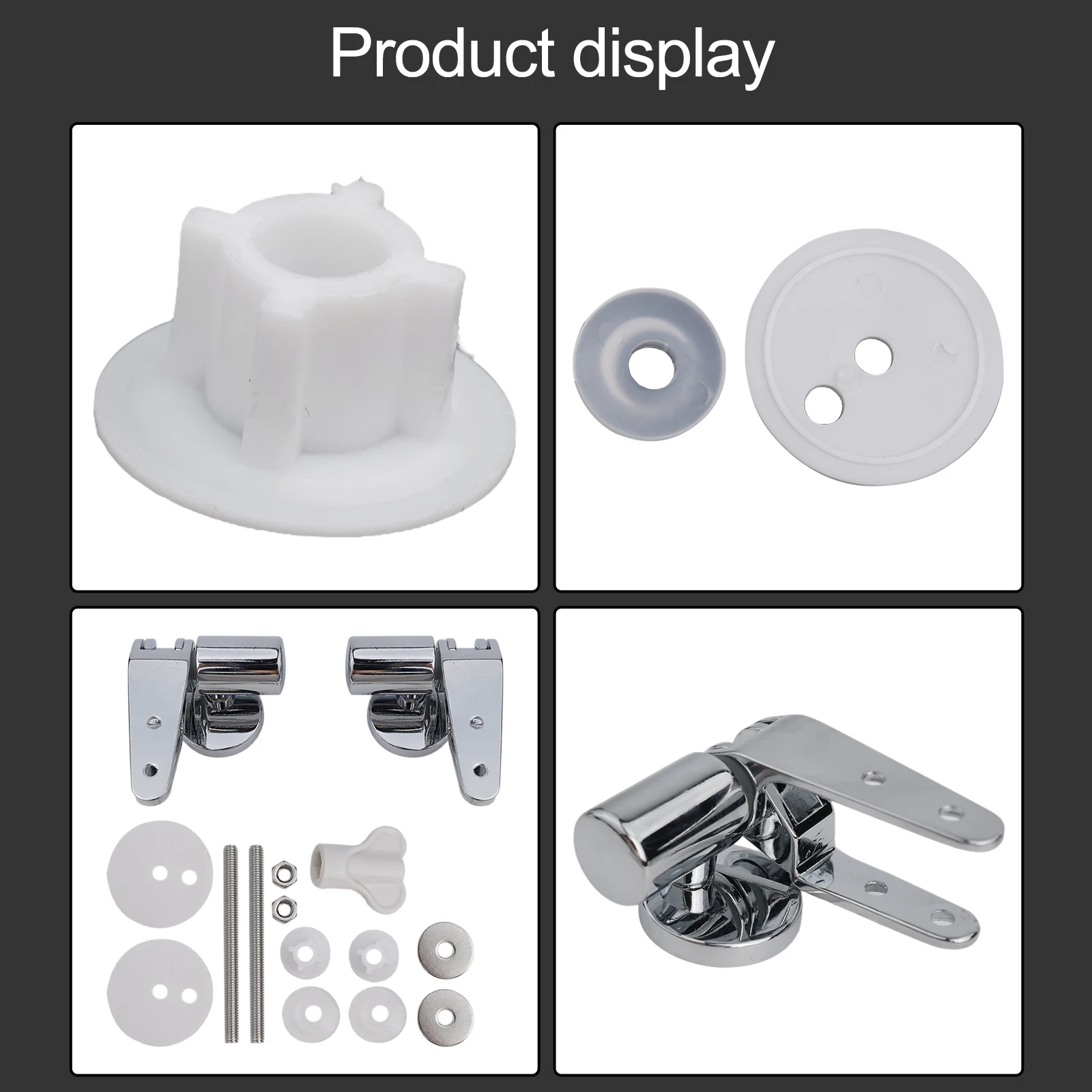 High Quality Toilet Lid Hinge Set 1 Set Accessories Replacement Zinc Alloy Bathroom Accessories Fittings Hinge