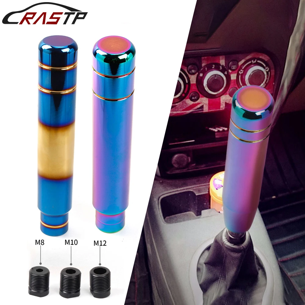 

RASTP-Universal JDM Style Aluminum 18cm Car Gear Shift Knob For Car Manual Transmission Shifter Lever Head 180MM RS-SFN129