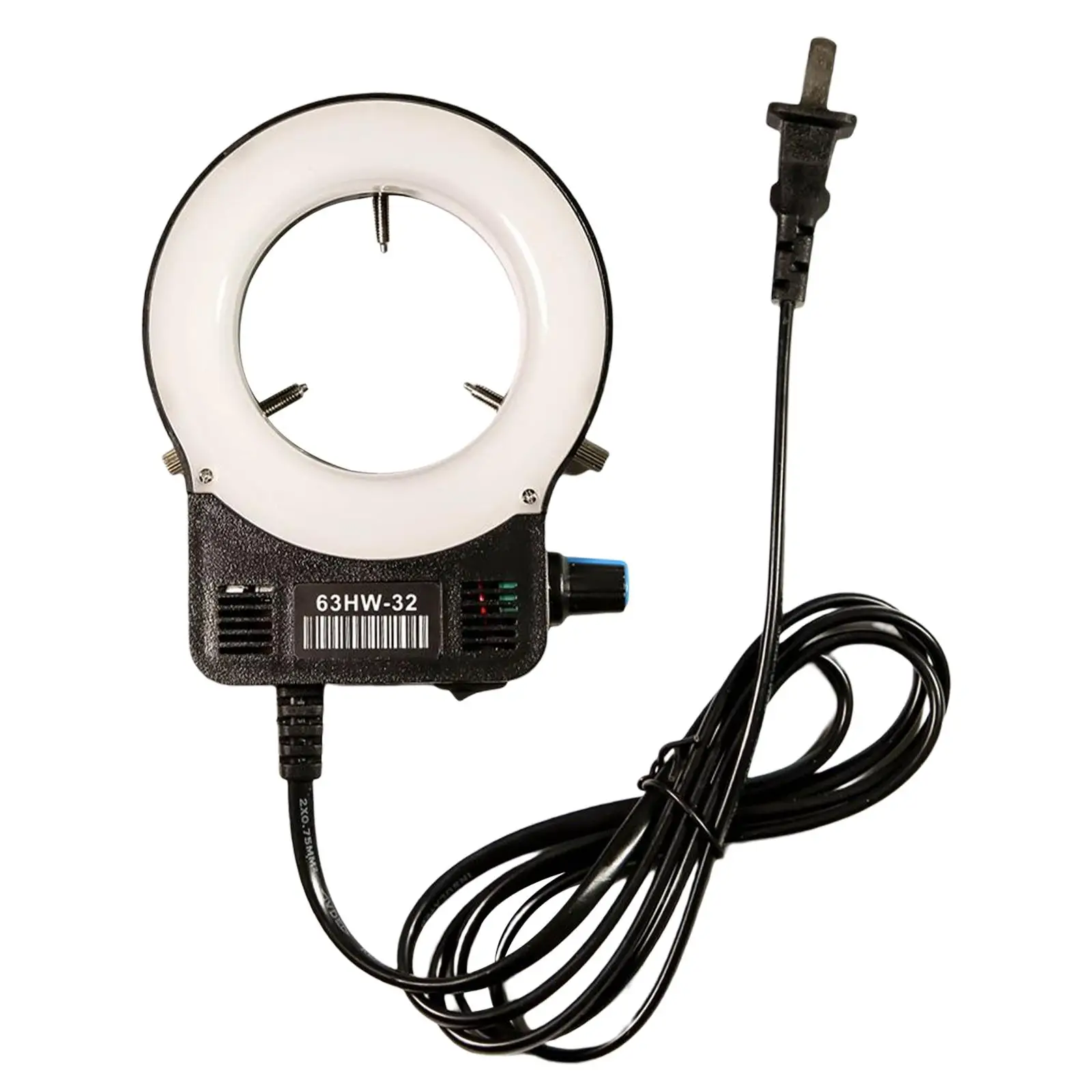 

Microscope Adjustable 32 LED Ring Light Illuminator 110 V ,Intense and Focused Shadow Free Illumination Lighting Professional US