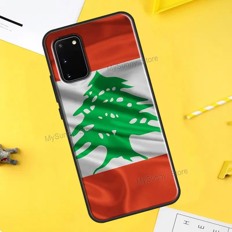 Lebanon Flag Phone Case For Samsung Galaxy S20 FE S21 Ultra Note 20 10 S8 S9 S10 Plus S22 Ultra Cover