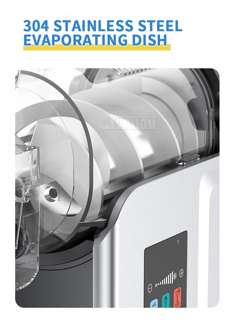 Full Automatic Ice Shaved Machine Commercial Desktop Slushy Machine Large Capacity Ice Machine