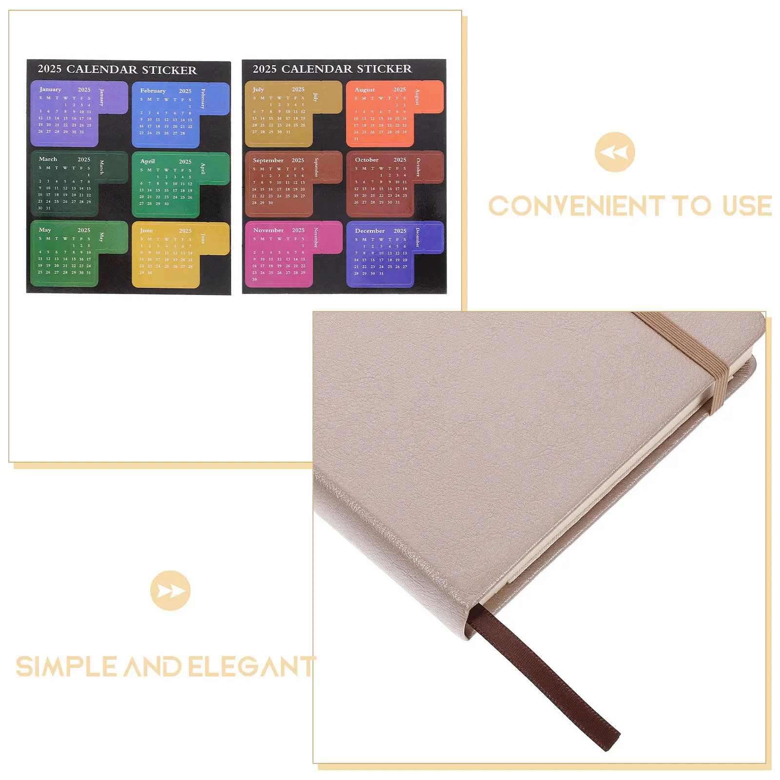 Academic Planner Notebook Portable Multi-Function Daily Writing Note Book Household Schedule Organizer Office Memo Notebook 2025