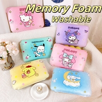 Memory Foam Nap Pillow Washable Pillow Kuromi My Melody Cinnamoroll Kawaii Pillow For Child Girl Student Back Cushion