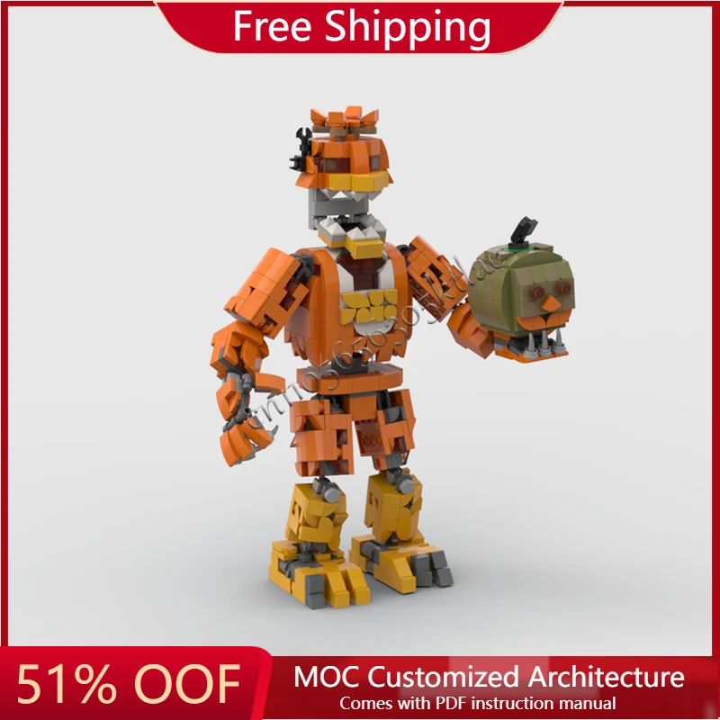 

774 PCS MOC Famous Games Role Pumpkin Monster Model Building Blocks Technique Creative Garage Bricks For Kids Popular Toys Gifts