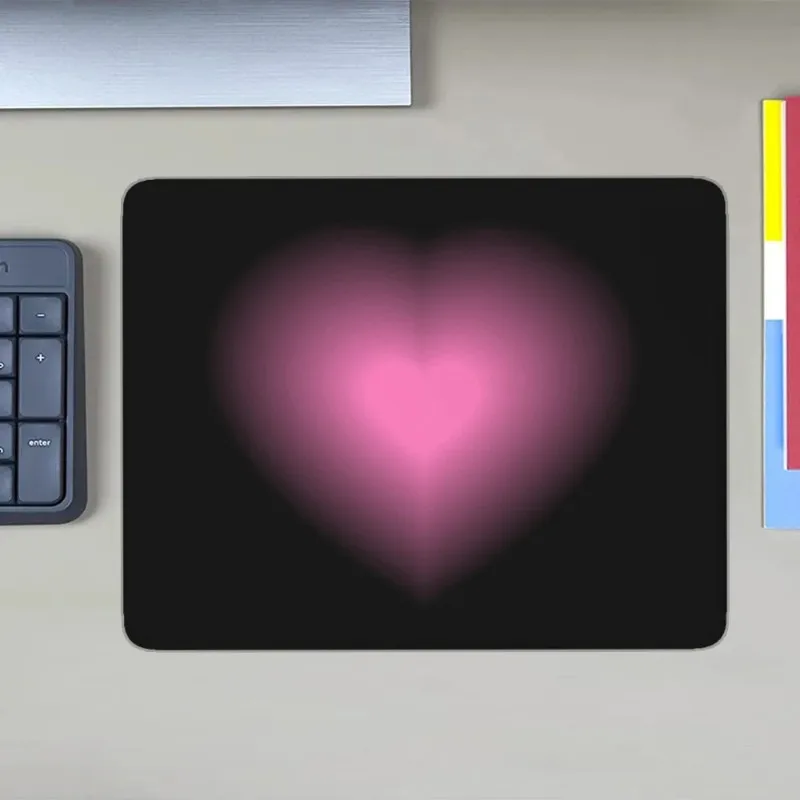 

Small Desk Pad for Computer Mouse Mats Heart Mousepad Gamer Gaming Accessories Mat Office Keyboard Mause Carpet Speed Rug Mice