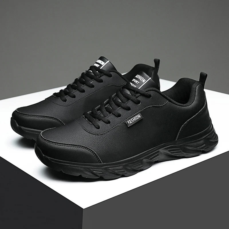 Winter Light Men Sneakers Lace Up Casual Shoes For Men Cushioning Men Sport Shoes For Running Outdoor Waterproof Walking Shoes