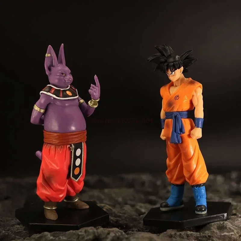 Dragon Ball Anime Figures Whis Beerus Figure Goku Gods Of Destruction Figurine Pvc Statue Model Doll Collectible Toys Kid Gift