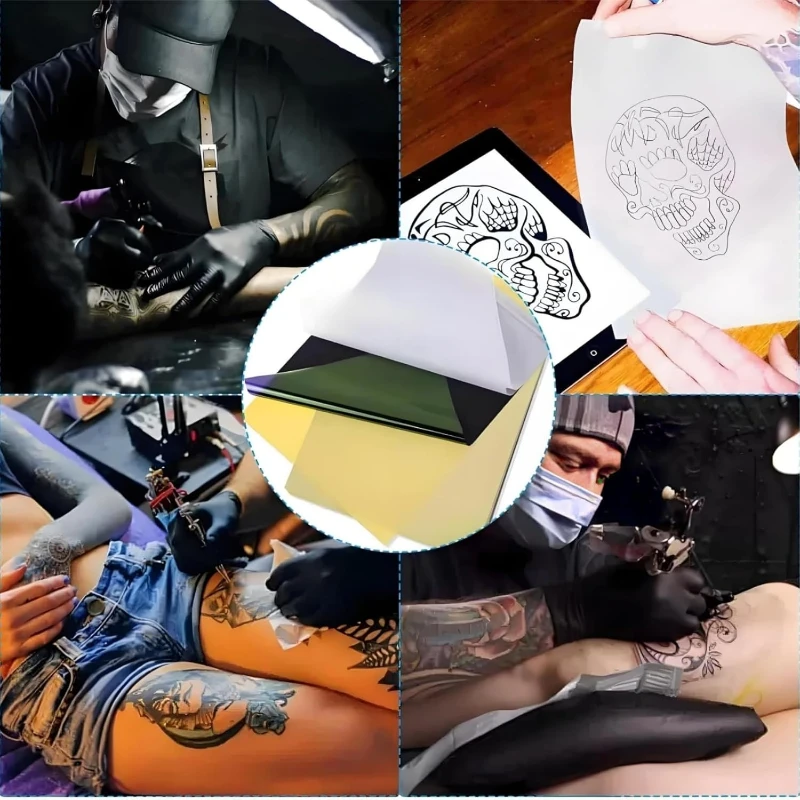 180/5pcs Professional Tattoo Transfer Paper A4 Tattoo Stencil Paper Carbon Thermal Copy Paper Tattoo Transfer Machine Accessory