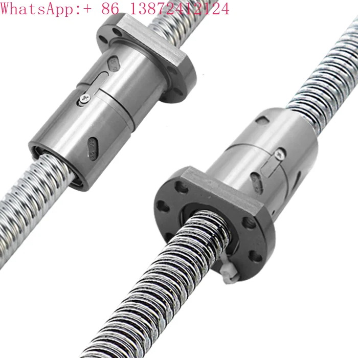 

100-6000mm C7 C5 C3 Double Nuts Ballscrew DFU2005 DFU1610 Double Nut Ball Screw