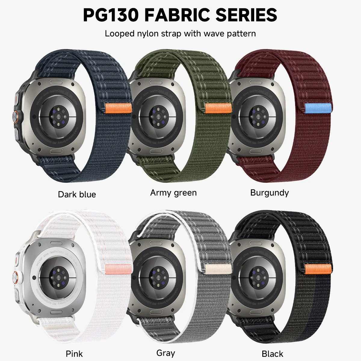 حزام من النايلون لساعة سامسونج جالاكسي الترا 47 ملم سوار حلقة رياضية بدون فجوات لهاتف سامسونج الترا جالاكسي الترا كويك فيت كوريا #6