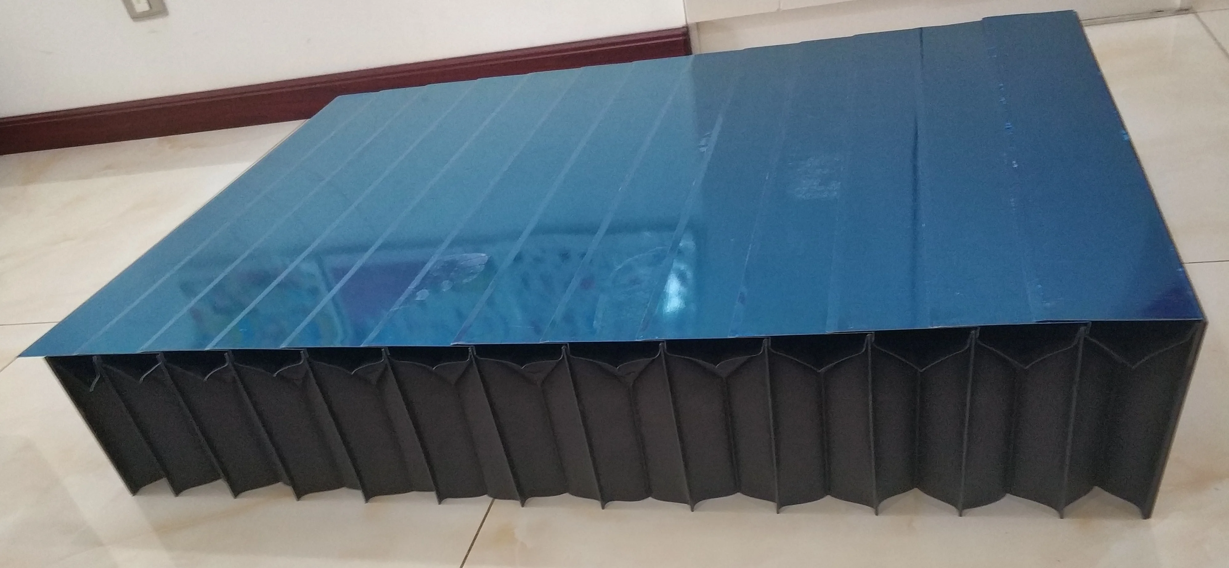 Armoured bellows protective cover for cnc cutting and milling machine,inner 330mm x 80mm x Lmax 350mm