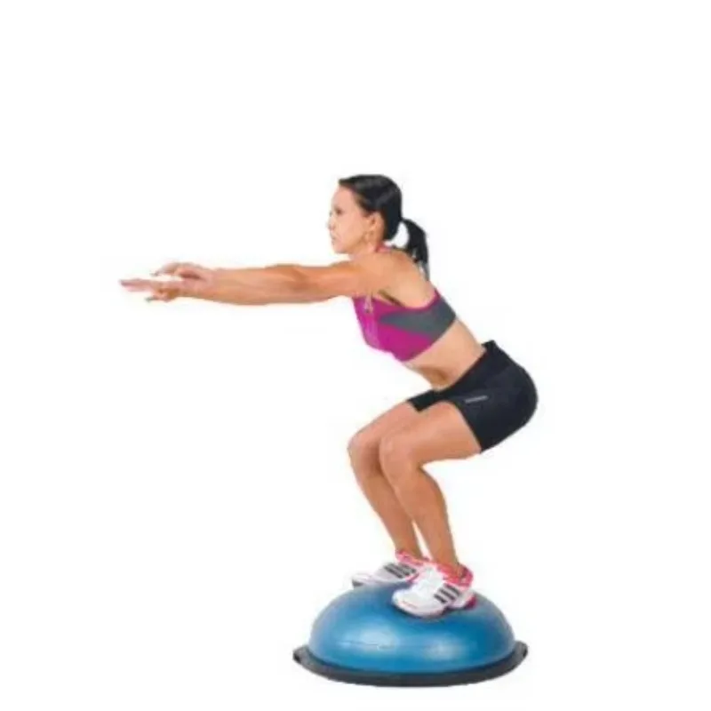 

Фитнес-упражнения с логотипом толстого баланса, спортивный полумяч для йоги из ПВХ