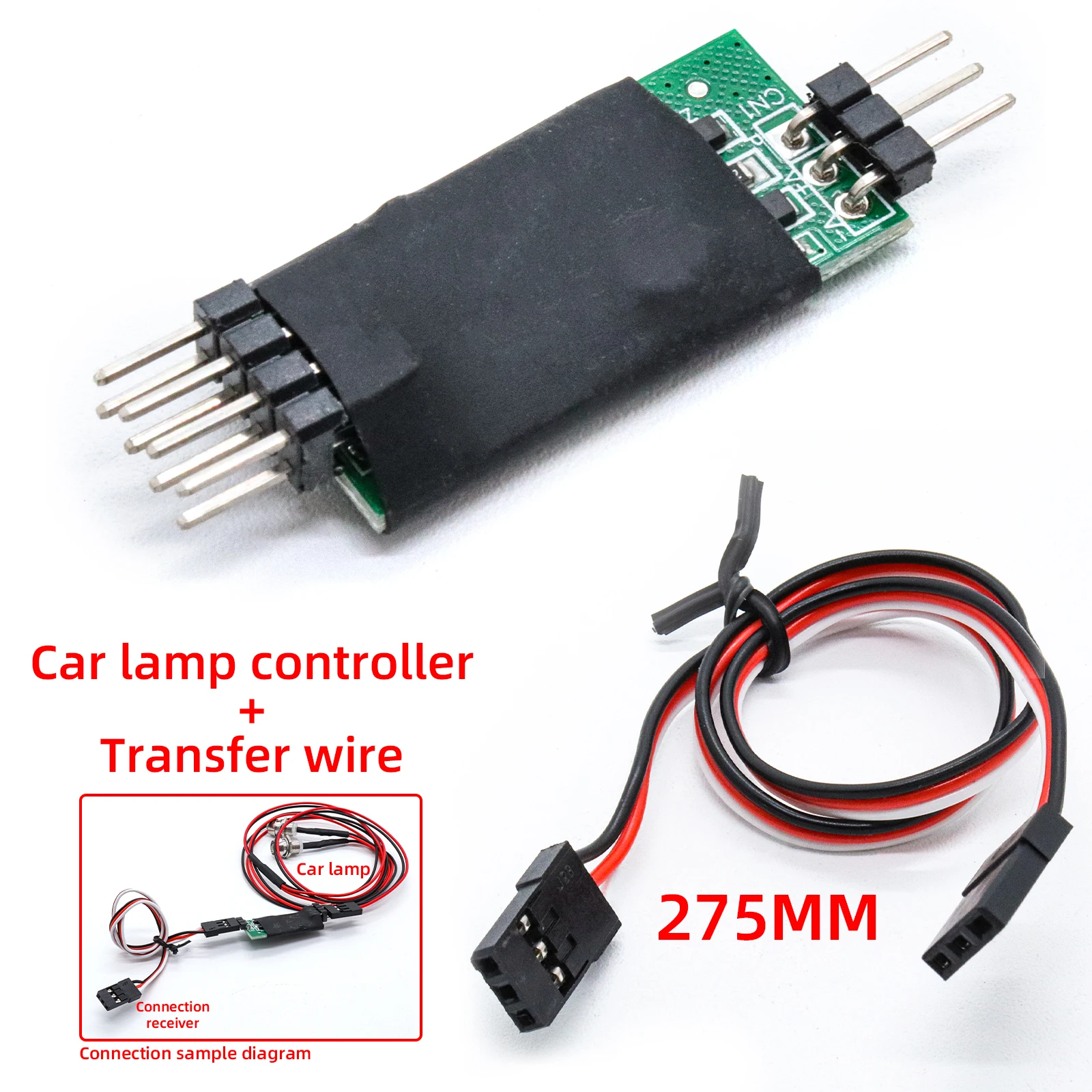 RC Receiver Lights Switch On/off Control Electronic Switch CH3 Transfer Wire Independent Power Supply for the Model RC Car Light