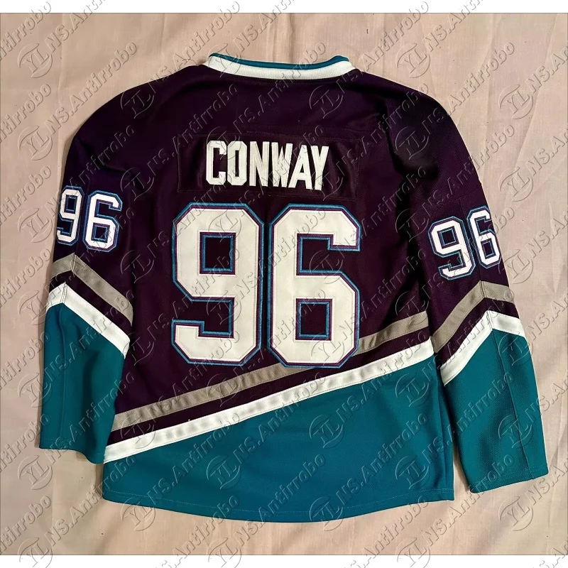 

25-26 Summer Men's Ice Hockey Jerseys #96 Charlie Conway 99# BANKS 8# Selanne 9# Paul Kariya All Stitched moto