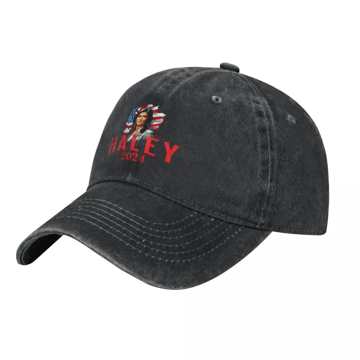 Summer Cap Sun Visor 2024, Artistic Portrait Hip Hop Caps Nikki Haley Cowboy Hat Peaked Hats