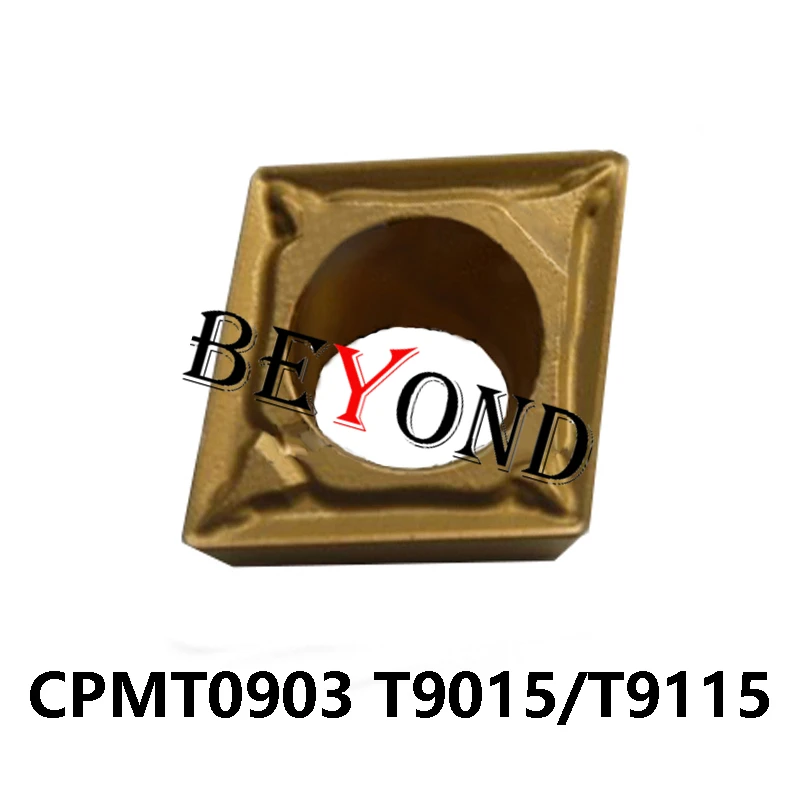 

CPMT090304-PS T9225 CPMT080204-PS T9115 100% оригинальные твердосплавные вставки CPMT 090304 080204 CNC токарный станок фрезы токарный инструмент 10pcs/box