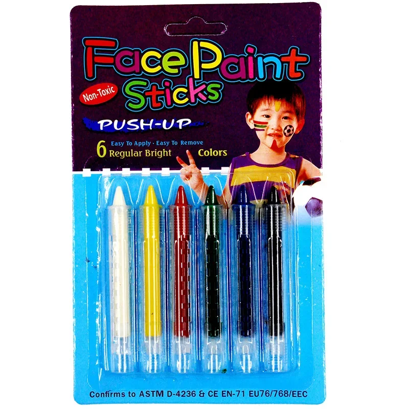 1 Box Washable Art Body Painting Makeup Paint Rainbow Art Tattoo Paint for The Face Paint Colored Child Kid Color Pen Party Gift
