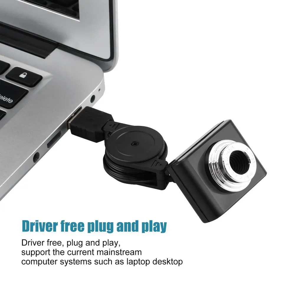 Mini Webcam HD Web Computer Camera with Microphone for Desktop Laptop USB Plug and Play for Video Calling