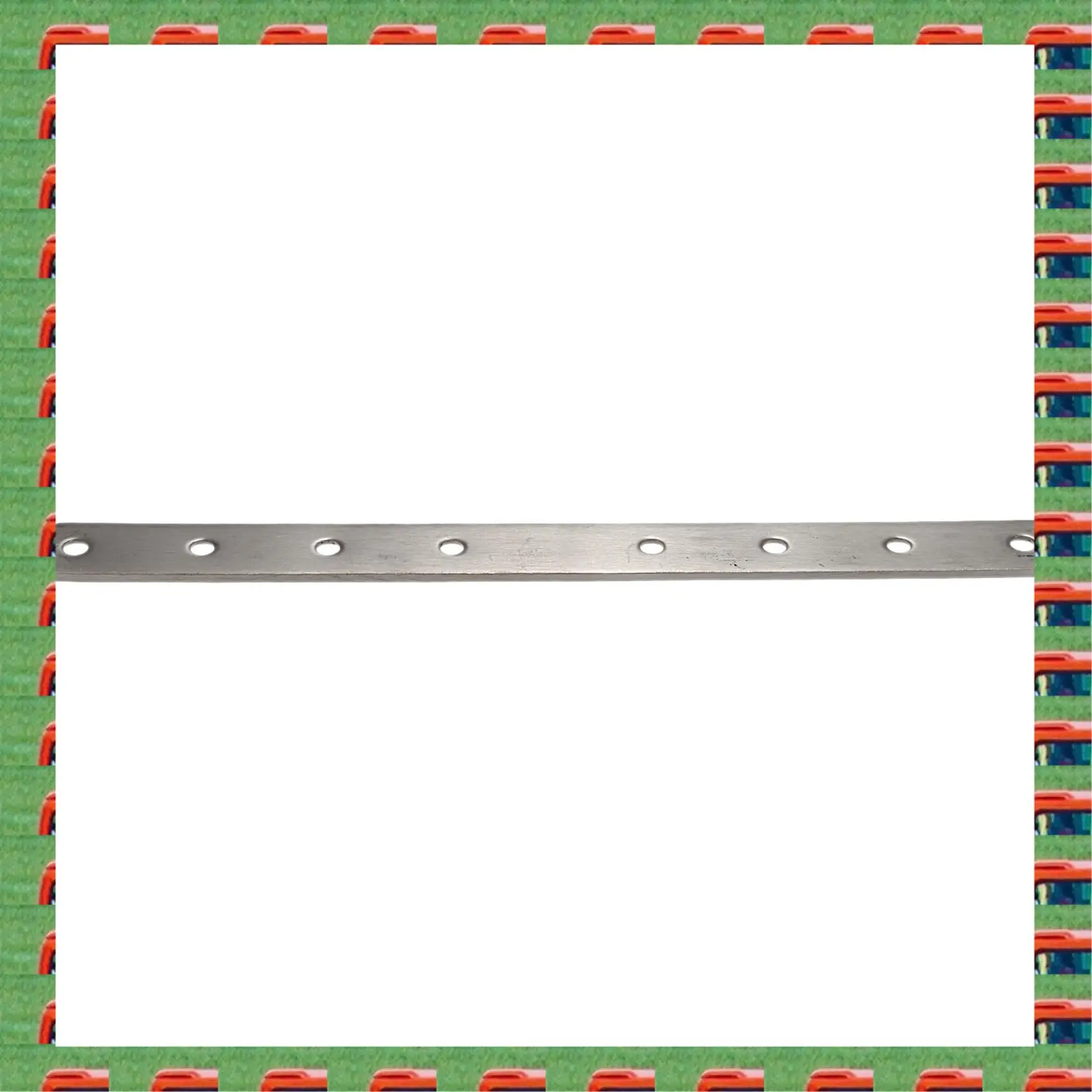 ABMO 4X Metal 8 Holes Flat Straight Design Corner Brace Angle Bracket 250Mm