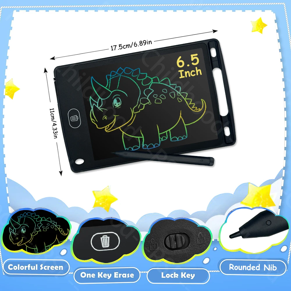 6.5/8.5/10/12 Inch LCD Schrijven Tablet Elektronische Tekentafel Doodle Schetsblok Handschrift Pad Speelgoed voor kinderen Verjaardagscadeautjes