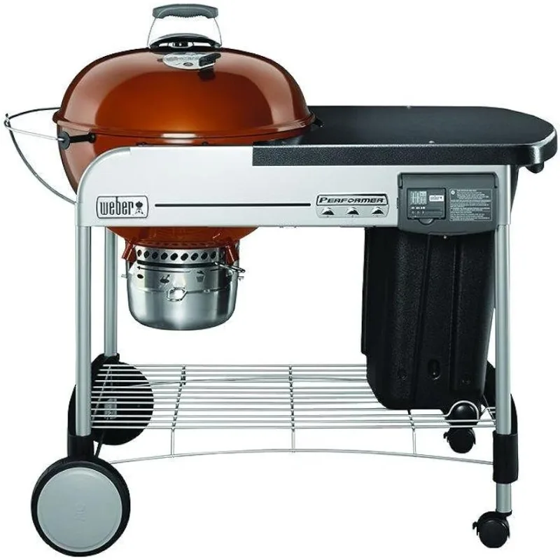 

Кран на древесном угле Weber artist Deluxe, 22 дюйма, система зажигания газом Touch-N-Go, медь