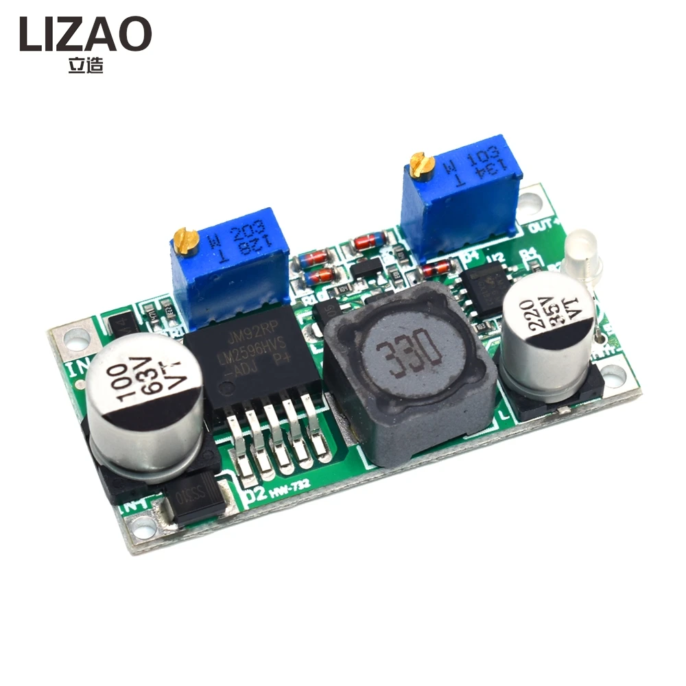LIZAO HW-732 Step-down Power Module, LM2596HV 60V LED Driver with Constant Current Charging Indicator