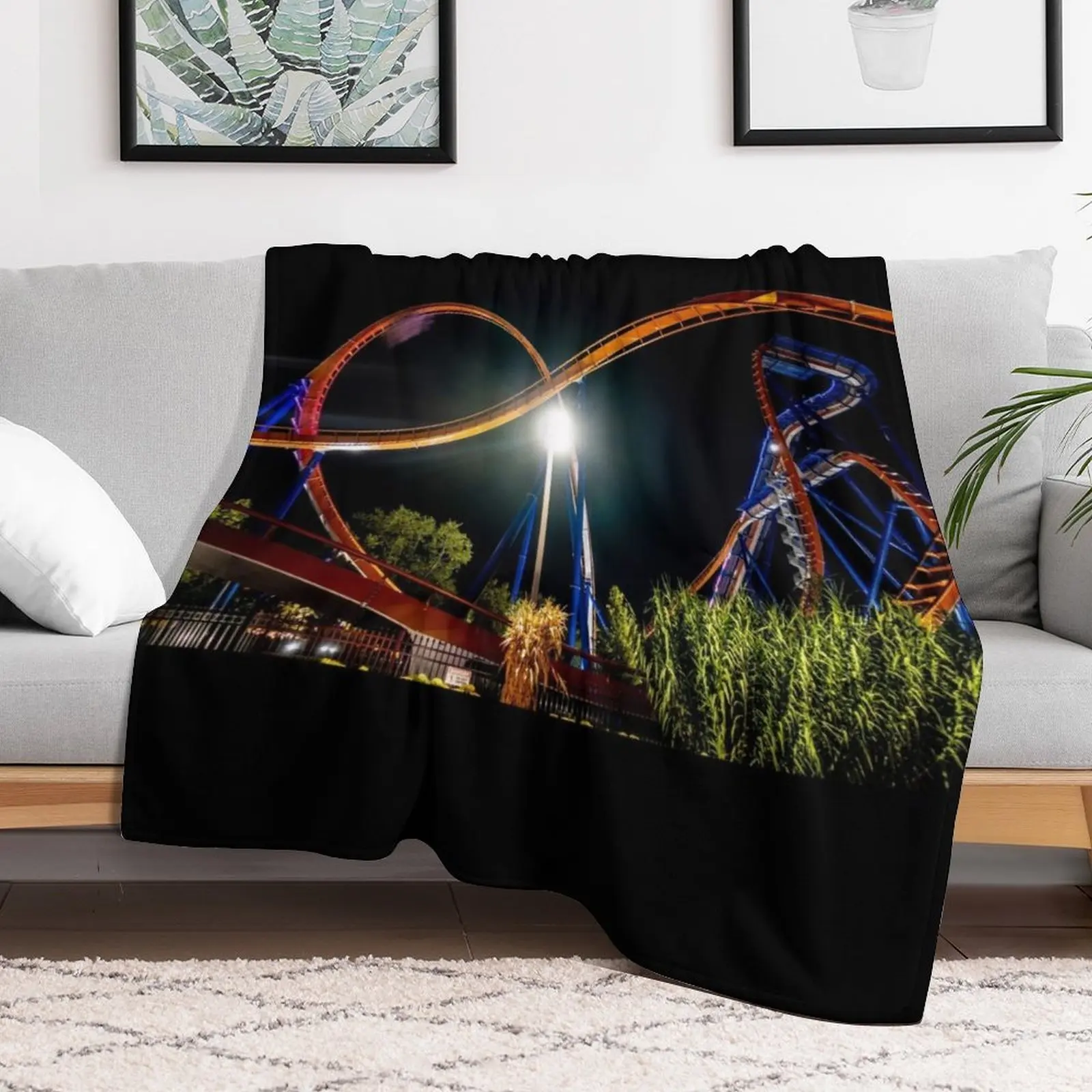 Cedar Point Sandusky Ohio Valravn Roller Coaster - 2021 Throw Blanket manga for sofa Blankets