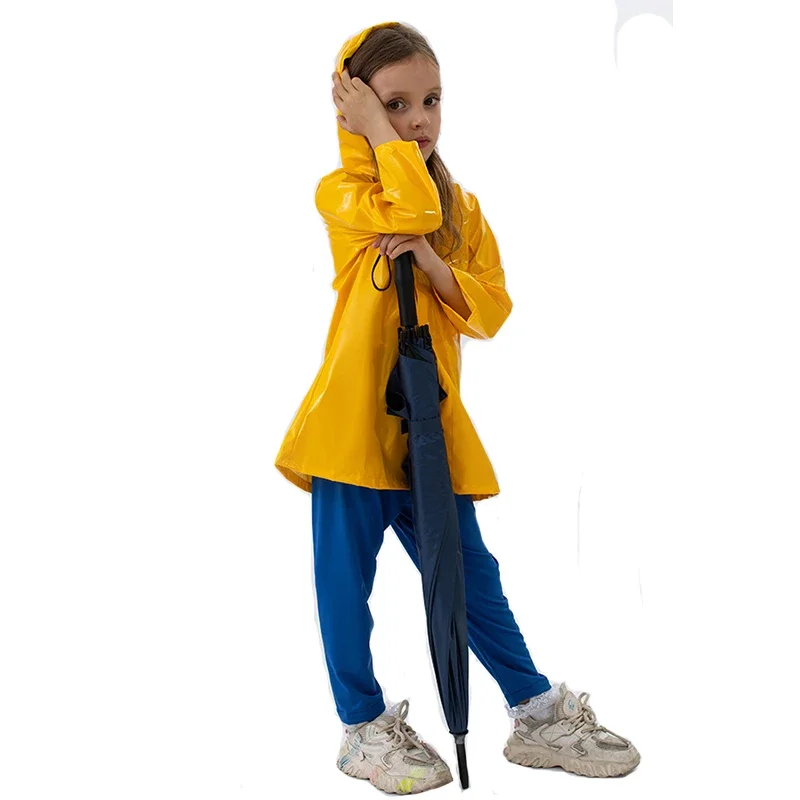 2024 Kids Yellow Rain Coat Coraline Girl Costume For Halloween Carnival Party