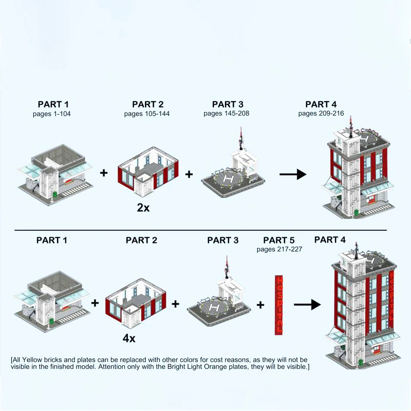 Modular Building Block Assembly Model para Crianças, Famosa Arquitetura Moderna, Street View, Brinquedo De Tijolo De Hospital, Presentes, MOC-76641