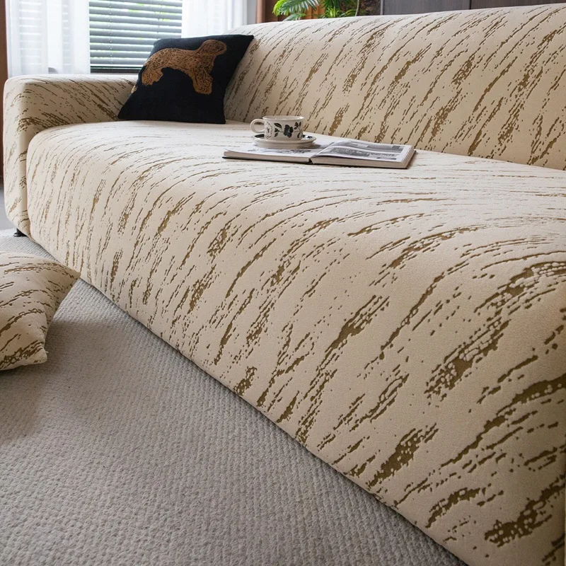 Adjustable Jacquard Sofa Covers for Living Room Armchair Cover Corner L Shape Stretch Slipcovers Couch Cover 1/2/3/4/5 Seater