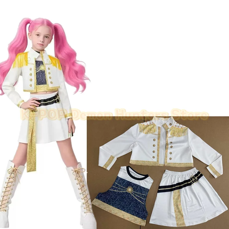 Nuevos estilos, gran oferta, disfraz de Anime Kpop Demon Hunter, disfraz de Rumi Zoey Mira, Cosplay para niñas, ropa para el escenario para niños
