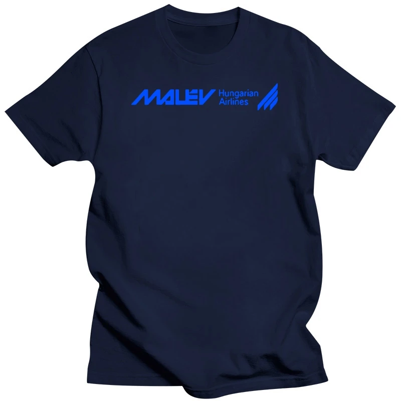 Malev Airways Shirt Logo Hungarian Airlines Pilot Aviation Jet 2019 Streetwear Short Sleeve Tees