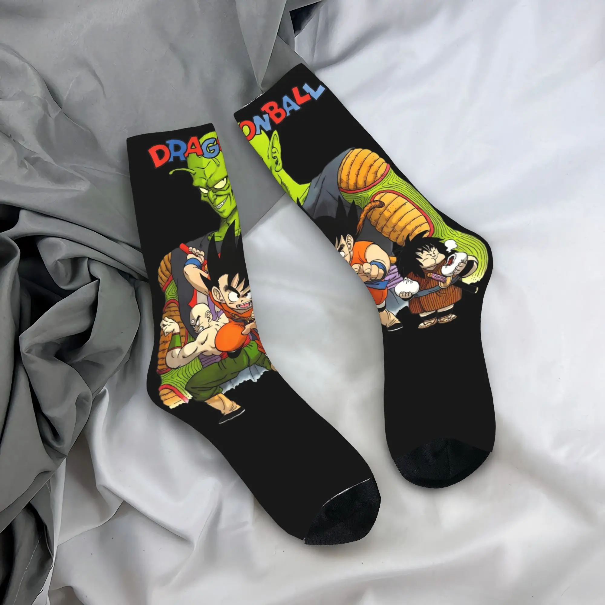 D-Dragon-Ball-L DragonBallZ Crew Socks for Women Men All Seasons  Super Soft Middle Tube Socks Non-slip