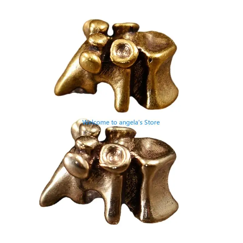 X4YC Brass Spine Keychain Lanyard Hook Clip Paracord Rope Beads for Camping Equipment Cosplay Costume Enthusiasts