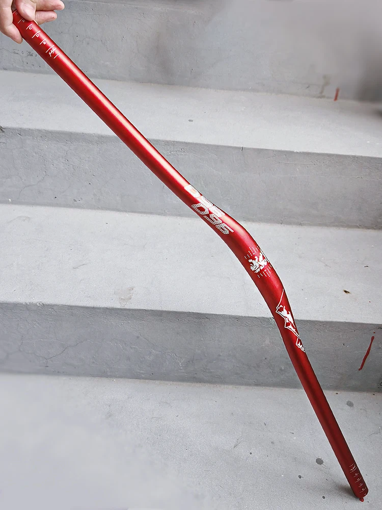 AliExpress KRSEC 31.8mm Mountain Bike Handlebar Aluminum Alloy Bicycle Riser Handlebar 25mm Rise 780mm Length Handlebar with Dull Polish