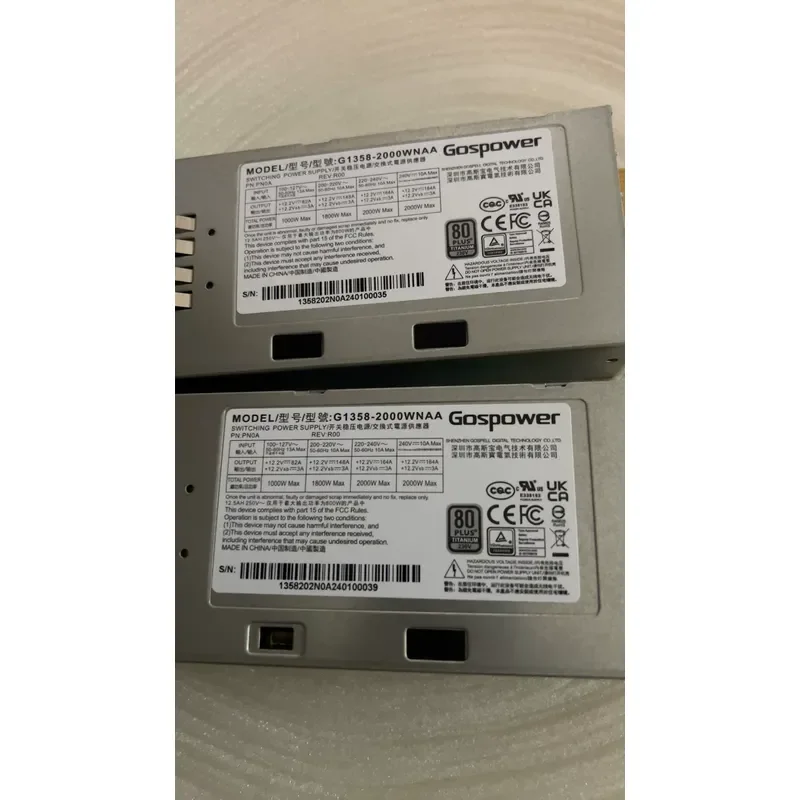 for Handle 2 unpowered 2000W CRPS power supplies