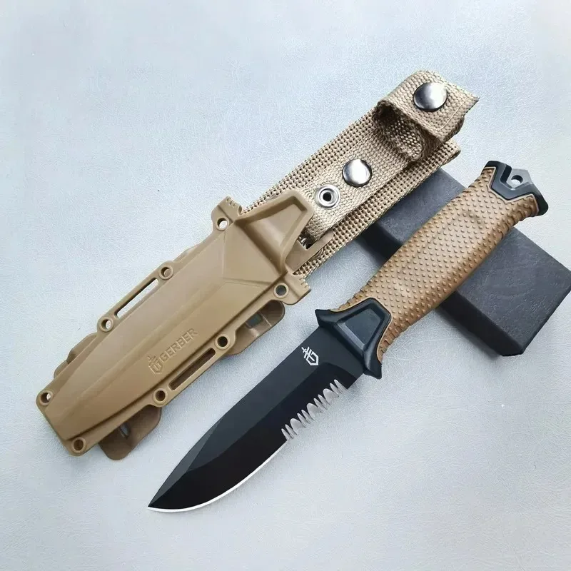 1PC Survival Knife, Stainless Steel Kitchen Utility Knife, High Hardness Cutting Knife, EDC Fixed Blade, Self-Defense Knife