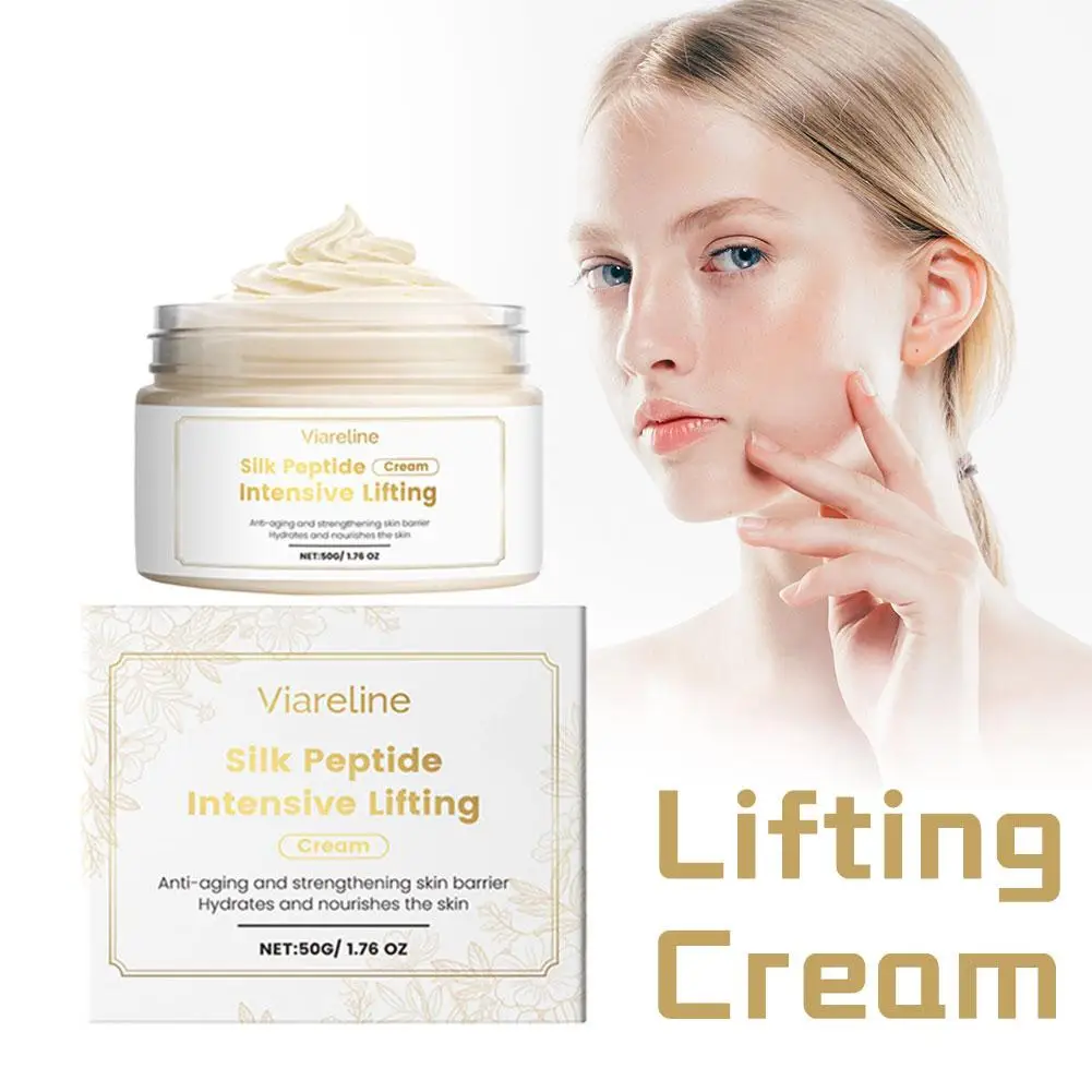 الحرير الببتيد ثبات كريم الكولاجين مكثفة رفع مرطب تبييض سطع الجلد مكافحة الشيخوخة مرونة تعزيز #5