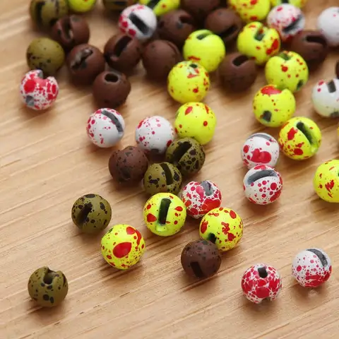 20Pcs/lot 2.5/3.0/3.5/4.0mm Nice-Designed Slotted Tungsten Beads Fly Tying Beads Tungsten 2.5/3.0/3.5/4.0mm Fly Tying Material