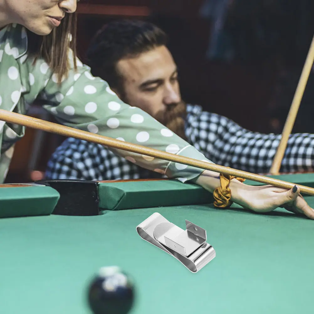 

2 шт. магнитных зажима для мела для бильярда, прочный металлический держатель для мела для снукера, портативные принадлежности для бильярда, аксессуар для бильярда