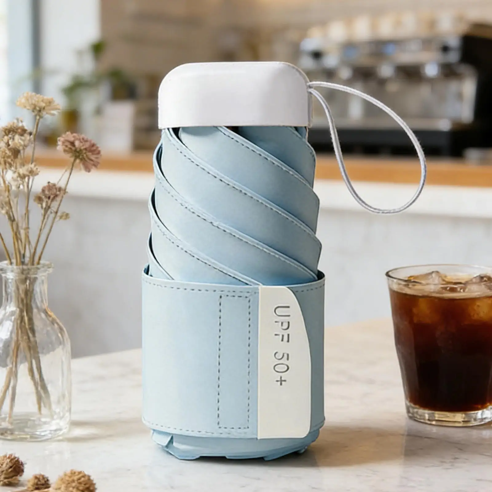 

Мини-зонт UPF 50, легкий, водонепроницаемый, солнцезащитный, складной, для путешествий, для детей, женщин, взрослых, для лета, пляжа, активного отдыха на природе