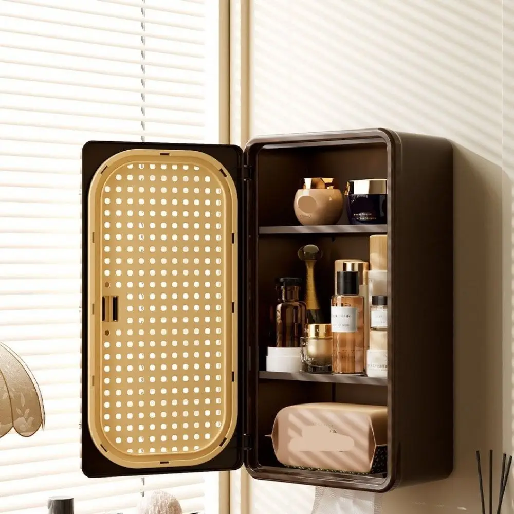 Wall Mounted Tissue Box Waterproof With Partition Bathroom Desktop Storage Box Ancient Style Llarge Capacity Paper Box Container
