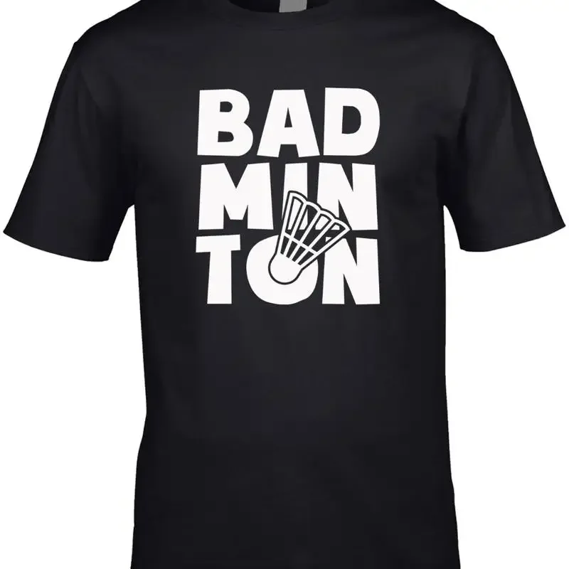 Badminton Men'S T Shirt Funny Sport Player Net Racket Shuttlecock Team Club