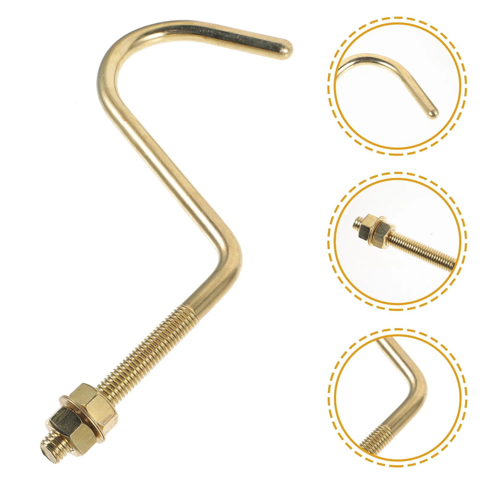 

2pcs Copper Billiard Table Cue Hook For Pool Rack Snooker Table Multi-Function Replaceable Billiard Accessory Wear-Resistant