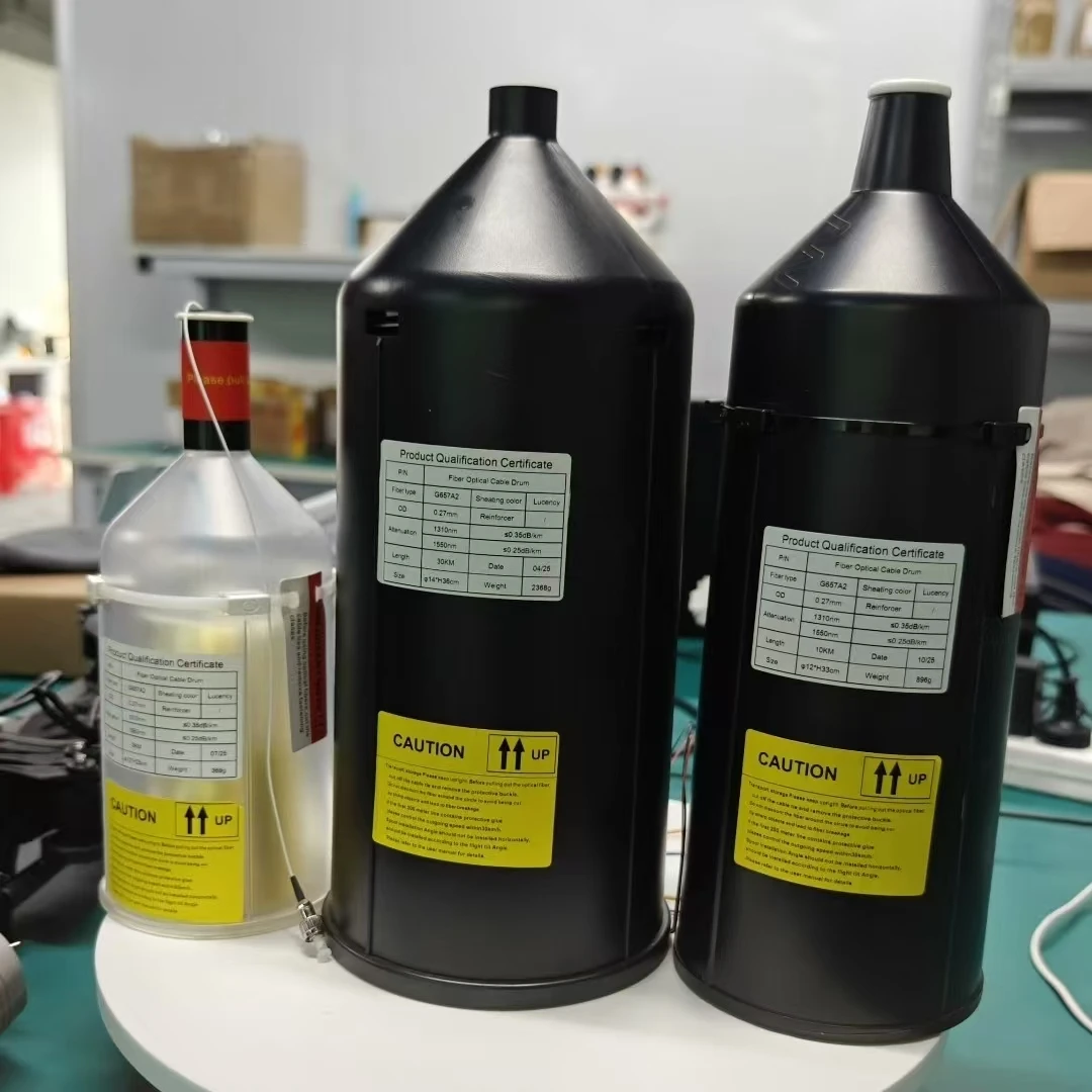 

In Stock! 30km Fiber Optic for Drones 5km 10km 20km Long Distance Video Transmission 0.27mm Fiber Optic Cable Video Transmitter