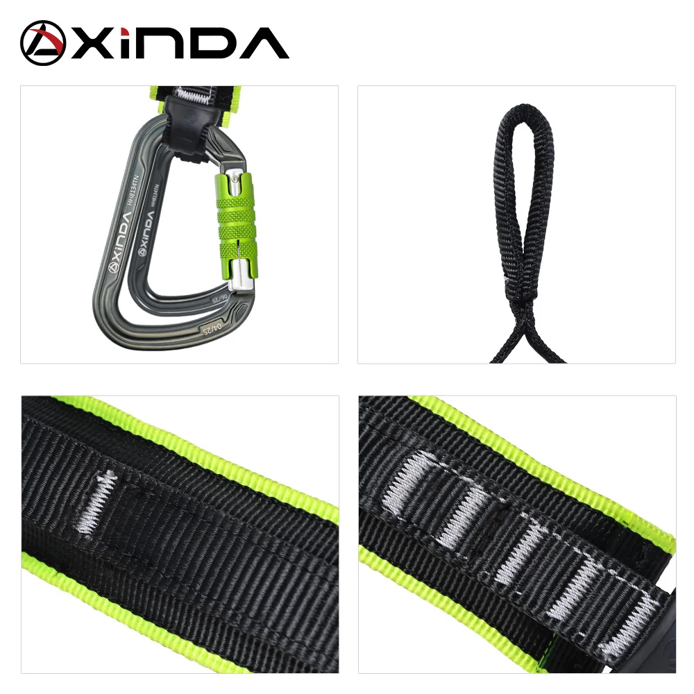 Xinda Outdoor Full Body Harness Sling Mountainnering Rock Climbing Caving Exploration Rescue Equipment Lanyard