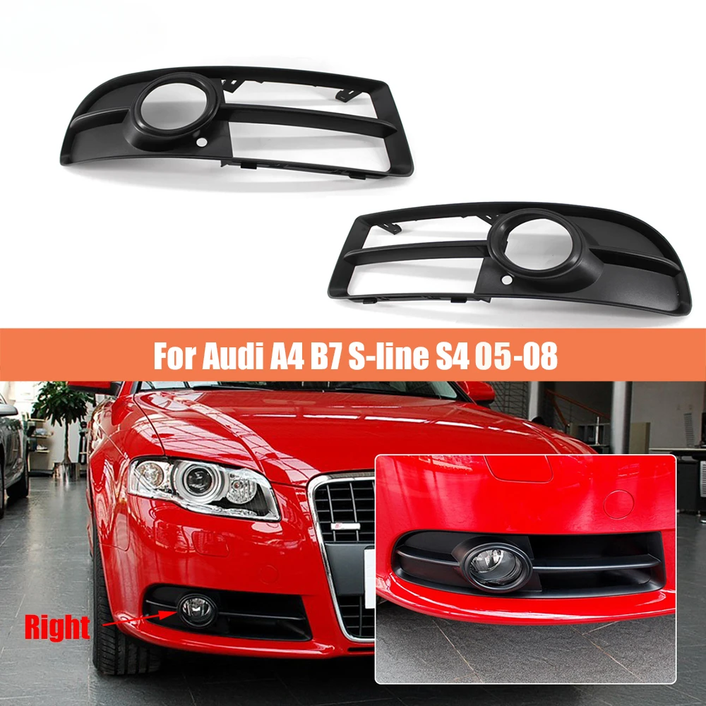 

Автомобильная решетка противотуманных фар для Audi A4 S4 B7 Sedan Avant Cabrio S-Line Quattro 2005 2006 2007 2008 2009, решетка переднего бампера