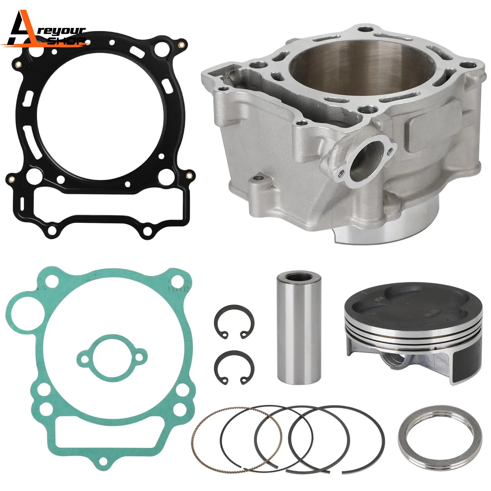 

Areyourshop 95mm Stock Bore Cylinder Piston Rebuild Kit Fits For Yamaha YFZ450 YFZ 450F ATV 04-13