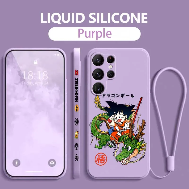 

Cool Dragon Ball Popular Fun For Samsung Galaxy S26 S25 S24 S23 S22 S21 S20 S10 Edge Ultra Plus FE Liquid Left Rope Phone Case