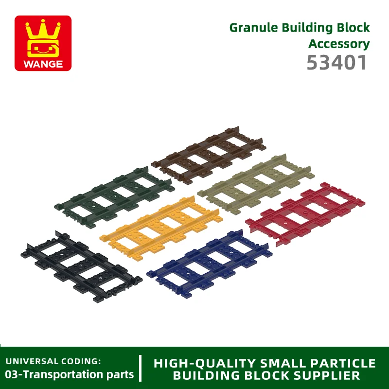 1 pz 53401 Straight Rail Building Block Moc Train Track accessori compatibili con Brick fai da te giocattolo per bambini confezione regalo